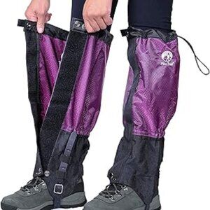 Pike Trail Adjustable Purple Waterproof Leg Gaiters EUC One Size Unisex